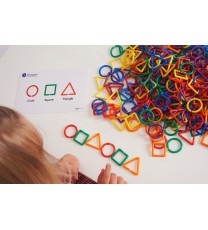 Sorting of geometric shapes (with work cards)