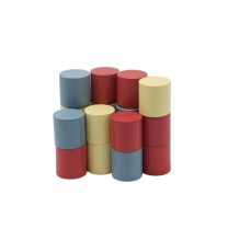 Spatial thinking development game Wooden cylinders